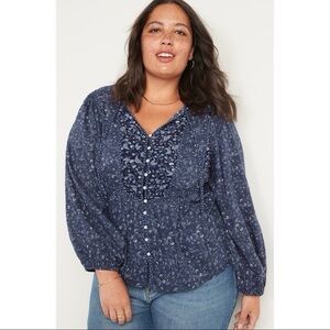 Old Navy Mixed Print Boho Blouse